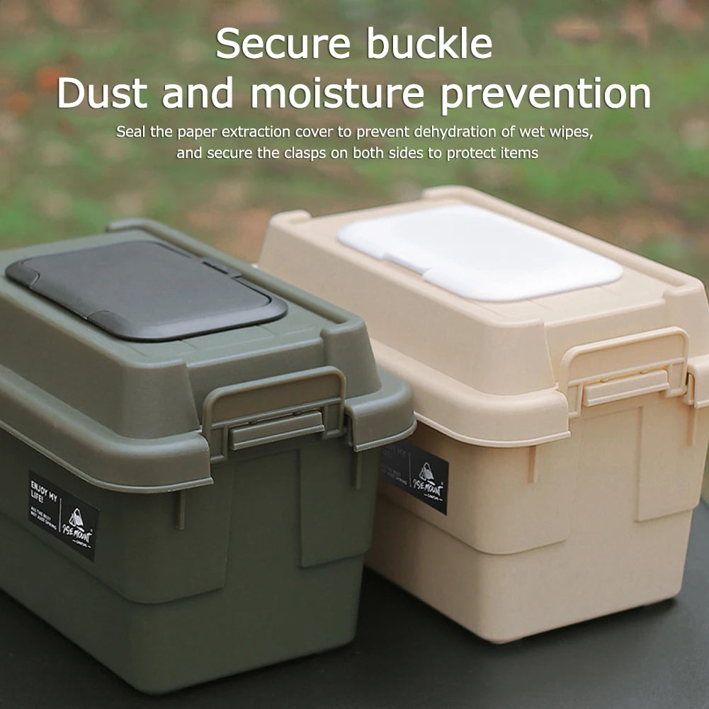 Multifunctional Outdoor Storage Box 1.1L Portable Napkin Paper